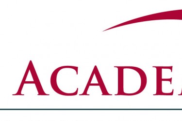Logo of a red arch and the words, "The Academy."