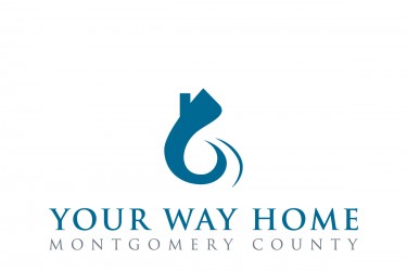 Logo of a house with a swooping path in front and the words, "Your Way Home Montgomery County" underneath.